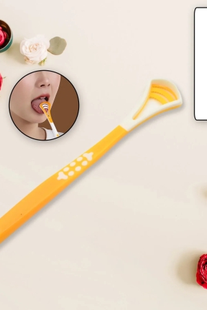 12576 Tongue Scraper and Tongue Brush Great for Oral Care, Help Fights Bad Breath and Freshen The Breath, Tongue Cleaner for Adults and Kids, Easy to Use, Comfortable Safe and Anti-Slip Simple an