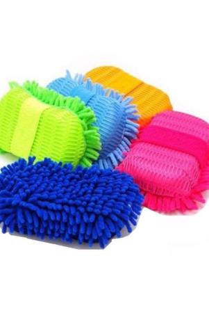 new-multi-colour-car-washing-sponge-with-microfiber-washer-towel-duster-for-cleaning-car1pcs