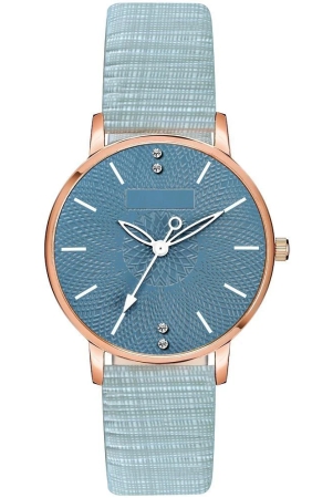 newman-blue-leather-analog-womens-watch