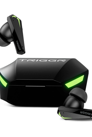 TRIGGR Kraken X2 Quad Mic ENC, 40 Hr Battery, Rapid Pair, 40ms Low Latency Gaming, v5.3 Bluetooth Gaming Headset-Black