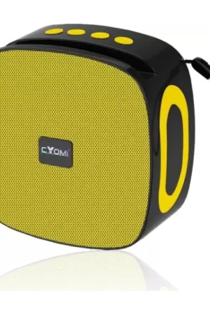 cyomi-cymax614-5-w-bluetooth-speaker-bluetooth-v50-with-sd-card-slot-playback-time-10-hrs-yellow-yellow