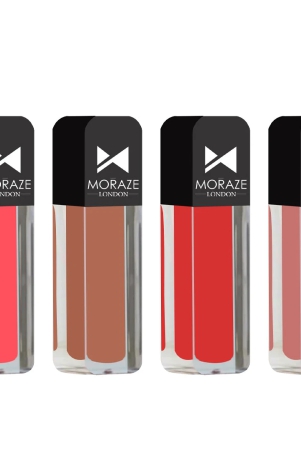 moraze-moisturizing-liquid-lipstick-for-women-long-lasting-smudge-proof-matte-lipstick-blush-pink-guess-my-name-papa-dont-peach-velvet-rose-pack-of-4