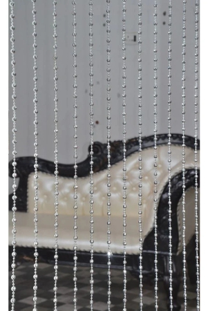 PINDIA Single Door Beaded String Curtain - Silver