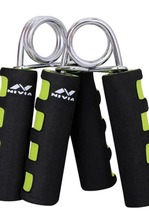 Nivia Foam Grip 2.0 Hand Grip/Fitness Grip  (Black, Green) - Black