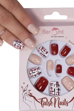 printed-short-square-nails-nail-kit-included-beige-maroon