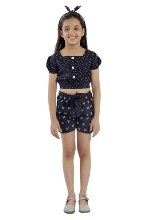 kids-cave-two-piece-dress-for-girls-fabric-printed-rayon-colorblue-size3-years-to-12-years-none