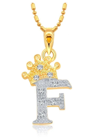 vighnaharta-royal-crown-f-letter-cz-gold-and-rhodium-plated-alloy-pendant-for-men-and-women-vfj1279pg-golden