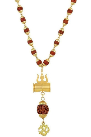 paystore-shiv-shakti-trishul-damru-om-locket-yantra-pendant-energized-5-faced-mukhi-rudraksh-shiv-shakti-kavach-with-gold-plated-cap-mala-for-men-none