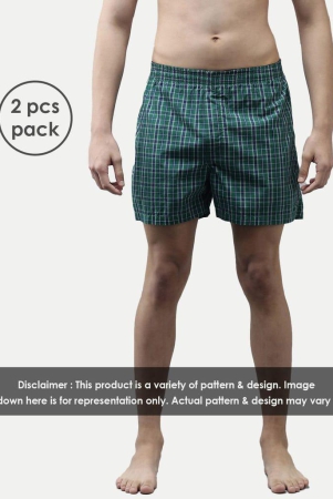 Mens Cotton Assorted Boxers 2 Pcs Pack