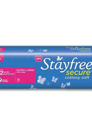 stayfree-secure-cottony-comfort-sanitary-pads-with-wings-xl-6-pieces-packet