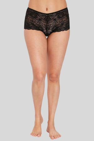 ilraso-black-lace-self-design-womens-boy-shorts-pack-of-1-none