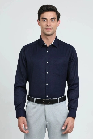 ivoc-cotton-blend-regular-fit-full-sleeves-mens-formal-shirt-navy-pack-of-1-none