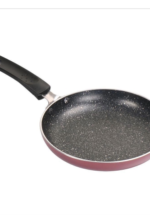 milton-pro-cook-granito-non-induction-fry-pan-18-cm-burgundy-flame-safe-dishwasher-safe-food-grade-metal-spoon-friendly-non-stick-bakelite-handle