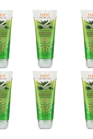 vlcc-ayurveda-skin-purifying-double-power-double-neem-face-wash-100-ml-pack-of-6