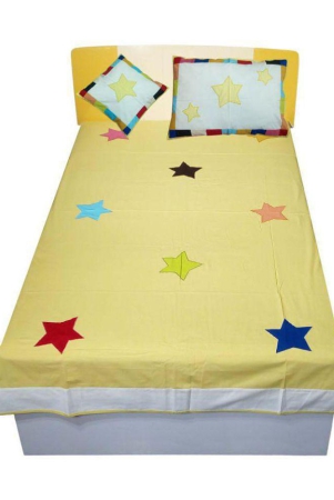 hugsnrugs-cotton-single-bedsheet-yellow