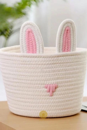 cute-rabbit-rope-storage-basket-white