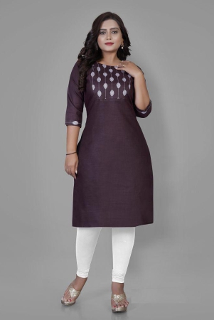 riaana-cotton-blend-printed-straight-womens-kurti-purple-pack-of-1-none