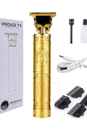 feihong-vintage-t9-plastic-gold-cordless-beard-trimmer-with-45-minutes-runtime