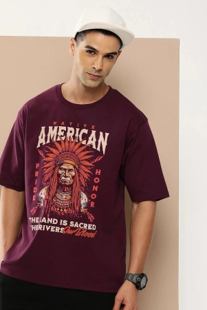 difference-of-opinion-cotton-oversized-fit-printed-half-sleeves-mens-t-shirt-maroon-pack-of-1-none