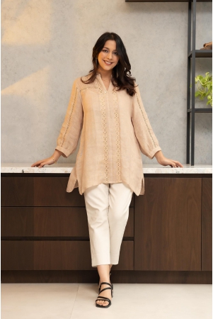 beige-pure-linen-shirt-with-lace-detailing-xl