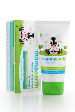 Mamaearth Milky Soft Natural Baby Face Cream for Babies, For All Skin Types 60 g