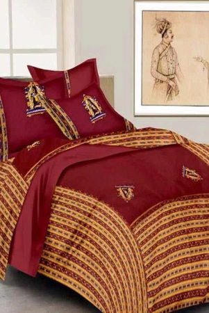 uniqchoice-100-cotton-jaipuri-traditional-patch-work-king-size-double-bed-sheet-with-2-pillow-cover