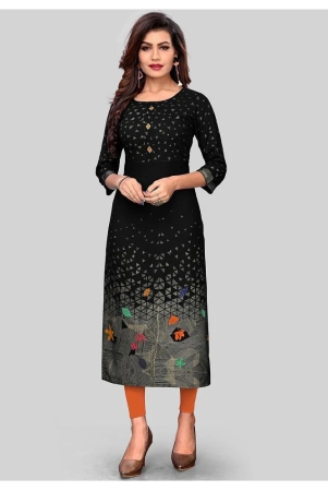 vbuyz-black-rayon-womens-straight-kurti-pack-of-1-l