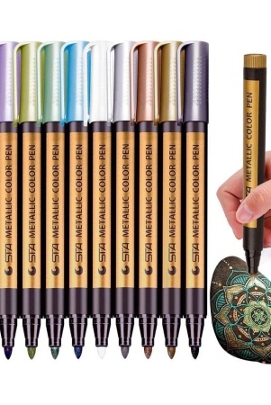 rangwell-assortedmulticolour-metallic-markers-pen-for-rock-painting-