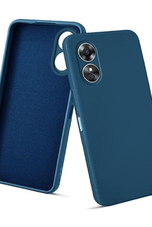 case-vault-covers-blue-silicon-plain-cases-compatible-for-oppo-a17-pack-of-1-blue