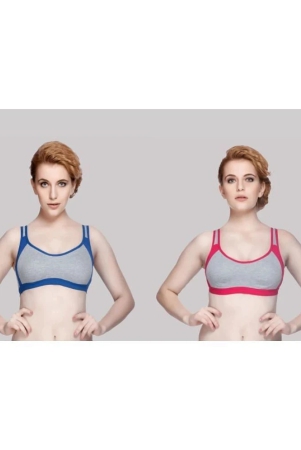 kiran-enterprises-pack-of-2-cotton-non-padded-womens-everyday-bra-multicolor-milach-sport-bra-none