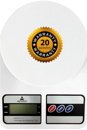 ActiveX White Plastic Digital Weighing Scale