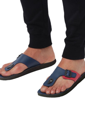 urbanmark-men-comfortable-t-shape-with-side-buckle-thong-flip-flop-navy-none