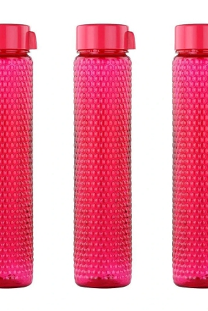 oliveware-pink-water-bottle-400-ml-set-of-3-pink