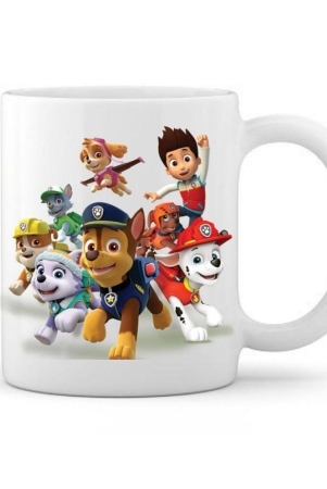 thriftkart-paw-patrol-printed-ceramic-coffee-mug-1-pcs-350-ml-white