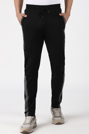 urbanmark-men-regular-fit-colorblock-stretch-trackpant-black-grey-m-black