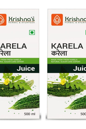 krishnas-herbal-ayurveda-karela-juice-500ml-pack-of-2-