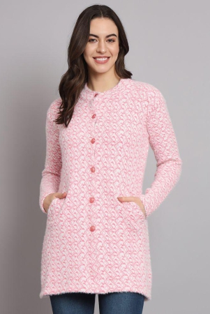 ewoolsin-woollen-round-neck-womens-buttoned-cardigans-pink-none