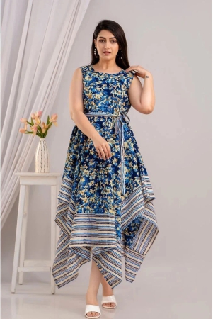 frionkandy-cotton-printed-ankle-length-womens-asymmetric-dress-blue-pack-of-1-none