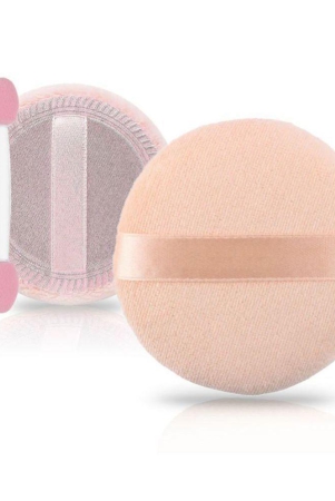 majestique-2pcs-flat-powder-puff-with-grip-makeup-sponge-with-stick-multicolor