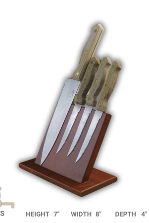 barish-magnetic-knife-holder-i-table-top-i-handcrafted-with-rubberwood-i-7-x-8-x-4-inches