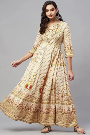 amiras-indian-ethnicwear-beige-polyester-womens-gown-pack-of-1-none