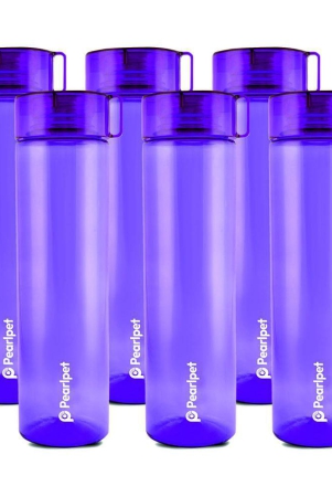 PearlPet - Purple Water Bottle ( Pack of 6 ) - Purple
