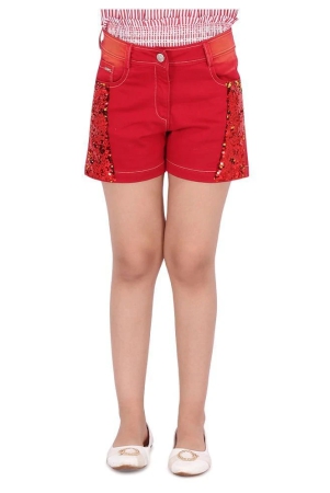 cutecumber-red-denim-girls-cycling-shorts-pack-of-1-none