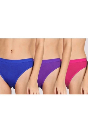 kiran-enterprises-multicolor-cotton-solid-womens-briefs-pack-of-3-none