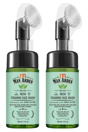 man-arden-brush-with-neem-foaming-face-wash-120-ml-pack-of-2