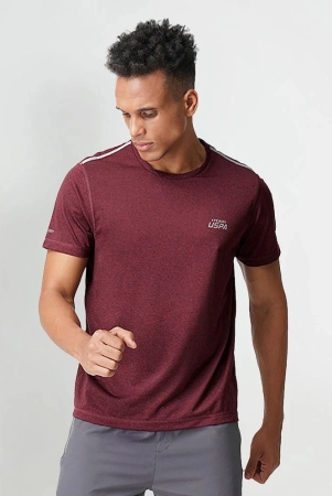 us-polo-assn-polyester-regular-fit-self-design-half-sleeves-mens-t-shirt-maroon-pack-of-1-none