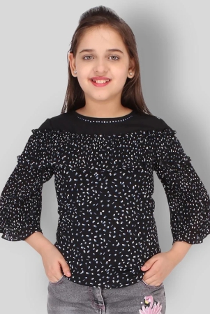 cutecumber-black-cotton-blend-girls-top-pack-of-1-none