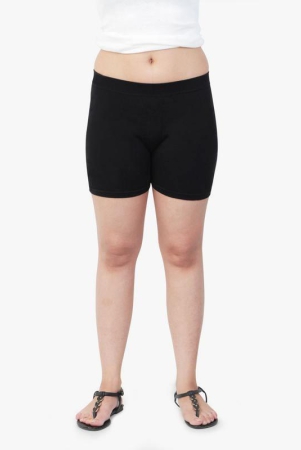 Girls Plain Seamless Under Skirts -Black Black 13-16 Years