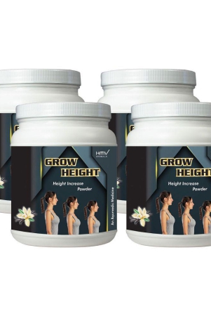 hmv-herbals-grow-height-herbal-height-growth-vanilla-powder-400-gm-pack-of-4