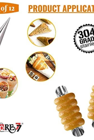 magnusdeal-12-pcs-diy-non-stick-stainless-steel-baking-cones-tubes-set-spiral-horn-pastry-cream-roll-tubescake-cone-moldcannoli-formsice-cream-rollfunnel-shapekitchenparty